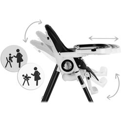 Стульчик для кормления Nukido Belo (Black/White) Thumb