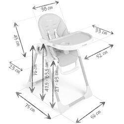 Стульчик для кормления Nukido Belo (Black/White) Thumb