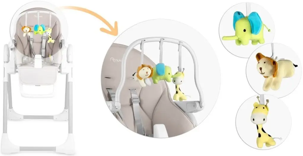 Стульчик для кормления Nukido Belo (Grey) - 12