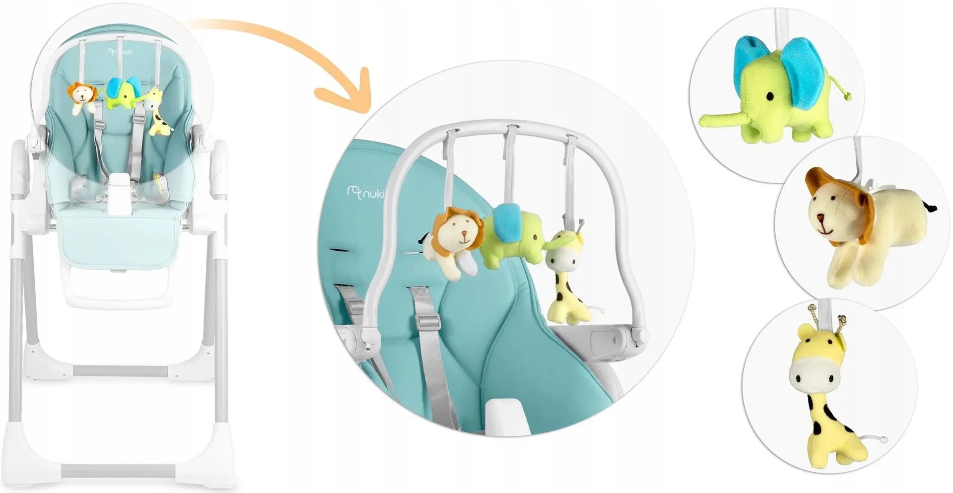 Стульчик для кормления Nukido Belo (Light Blue) - 4