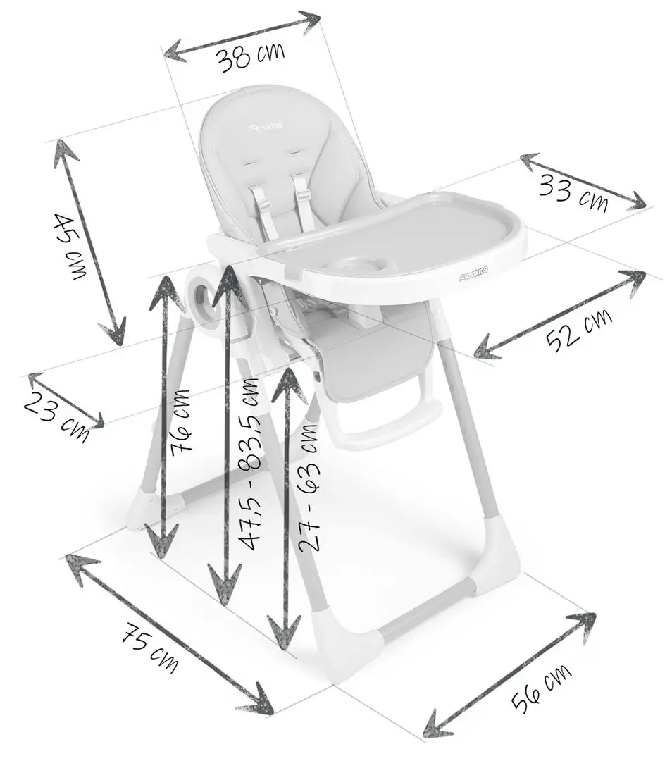 Стульчик для кормления Nukido Belo (Pink) - 10