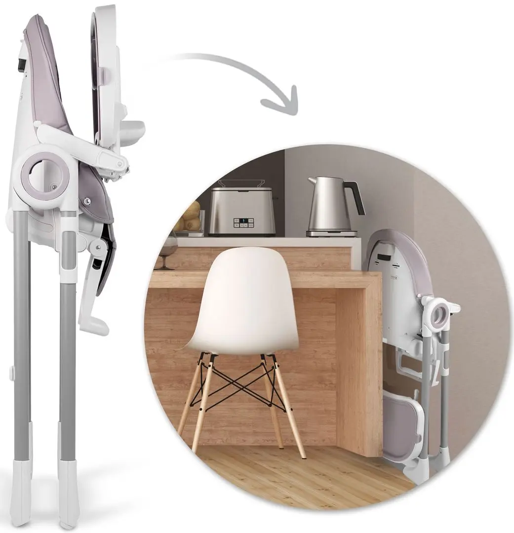 Scaun pentru hranire Nukido Belo (White/Heather) - 6