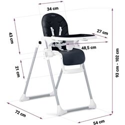 Стульчик для кормления Nukido Tulo (Black) Thumb