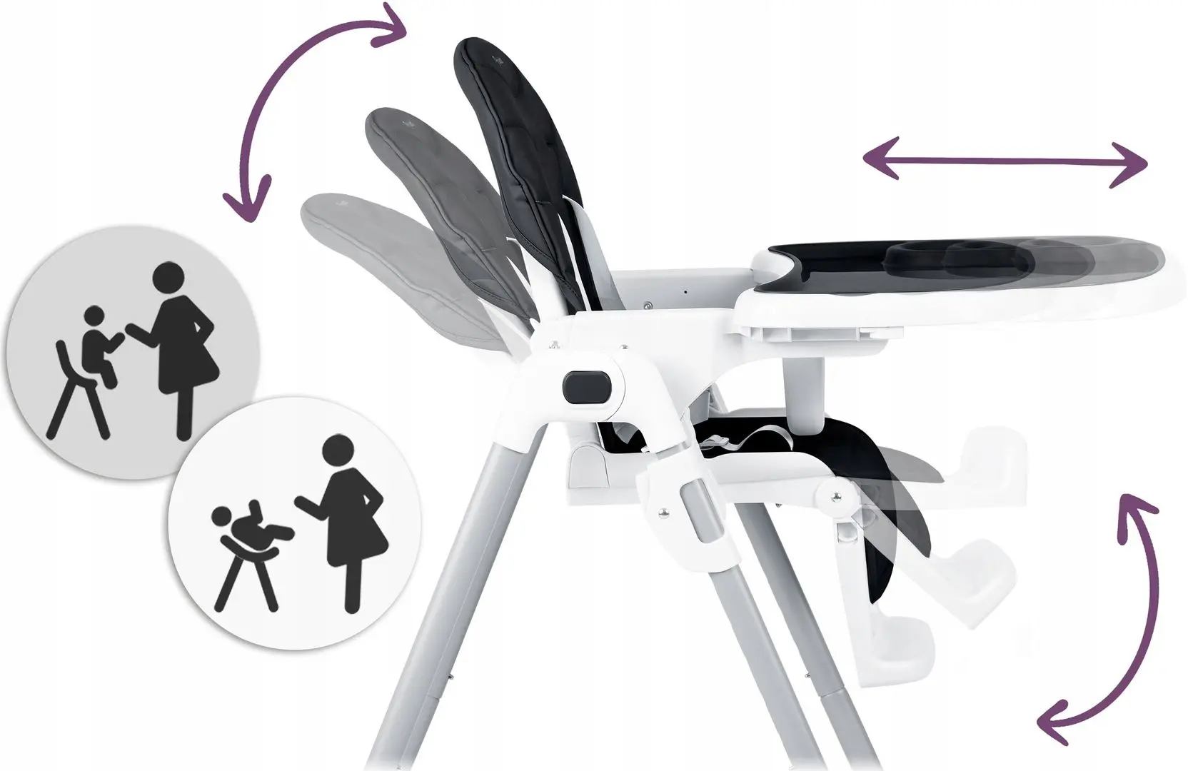 Стульчик для кормления Nukido Tulo (Black) - 5