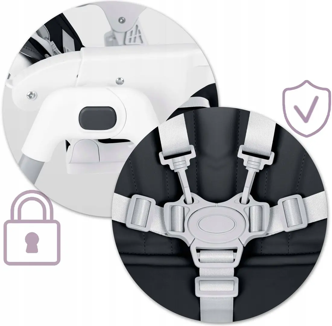 Стульчик для кормления Nukido Tulo (Black) - 6