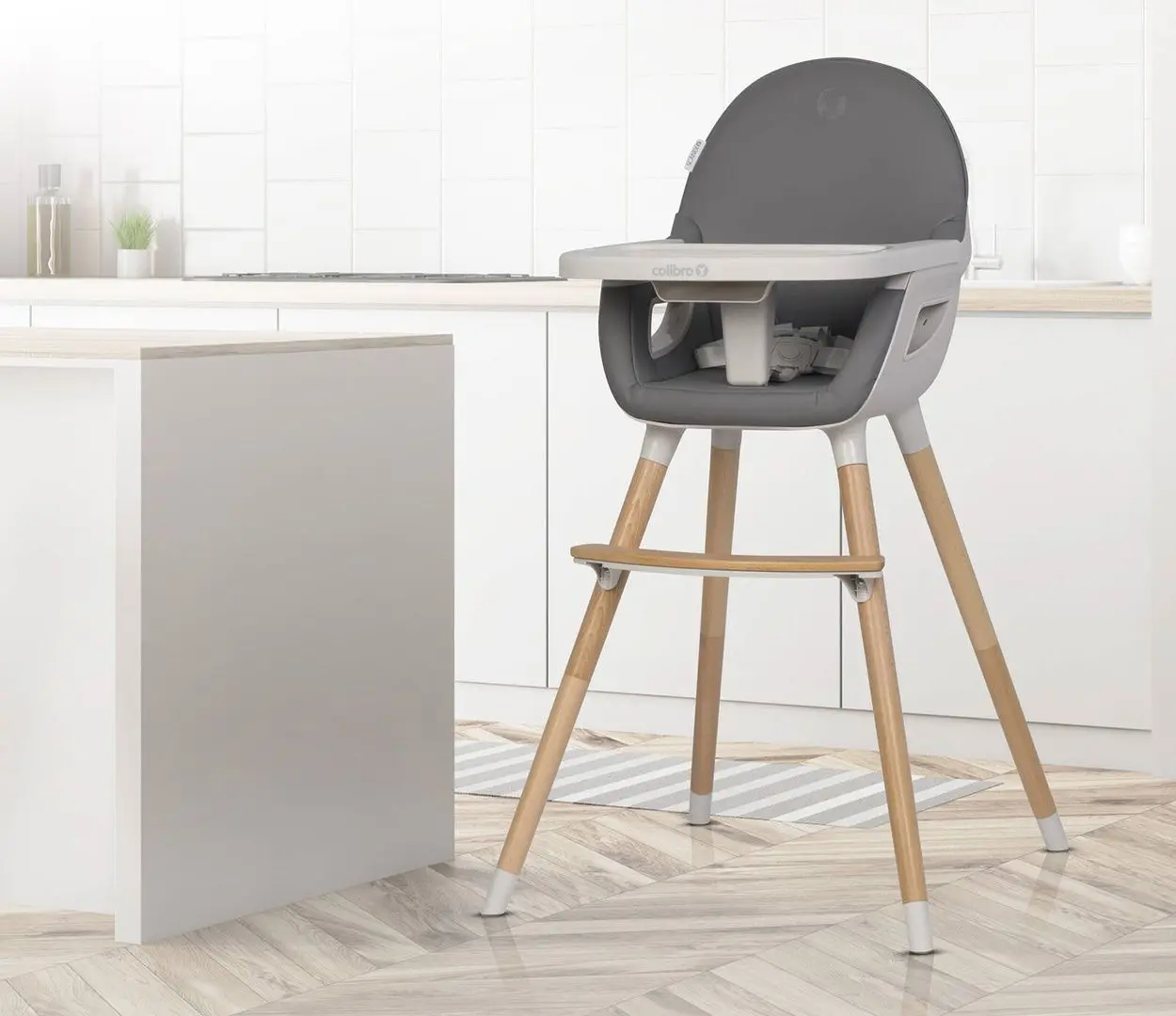 Scaun pentru hranire 3in1 Colibro Scandi (Onix)