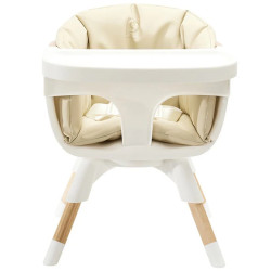 Scaun pentru hranire 4in1 Premaman Vaniya 2.0 (White/Beige) Thumb