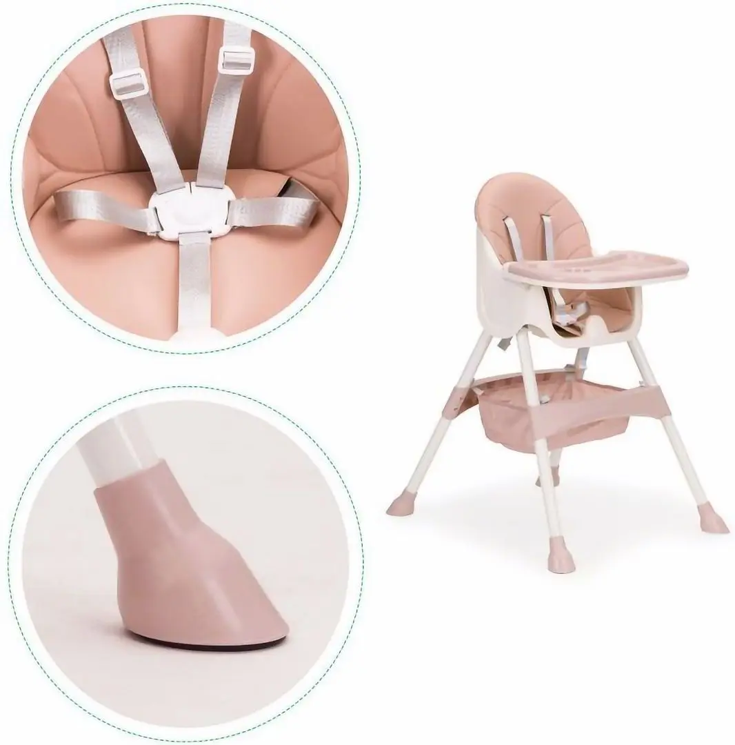 Scaunel pentru hranire 2in1 Procart 584194 (Pink) - 3