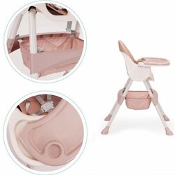 Scaunel pentru hranire 2in1 Procart 584194 (Pink) Thumb