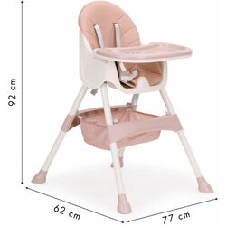 Scaunel pentru hranire 2in1 Procart 584194 (Pink) Thumb