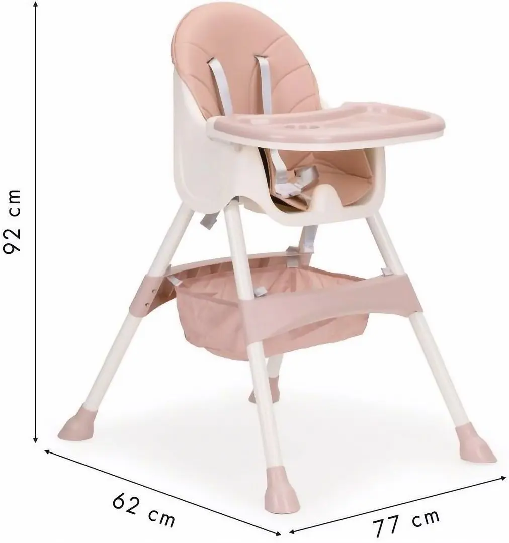 Scaunel pentru hranire 2in1 Procart 584194 (Pink) - 7