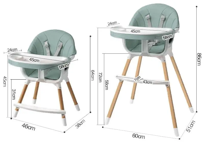 Стульчик для кормления 3в1 Procart SK8965 (Green) - 7