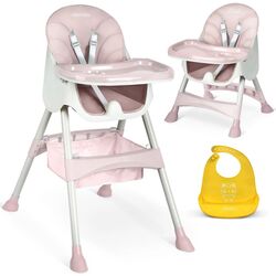 Scaun pentru hranire 3in1 RicoKids Milo (Pink) Thumb