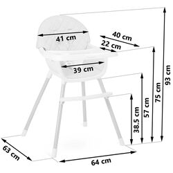 Стульчик для кормления 3в1 Ricokids Nukido Lilo (Mint) Thumb
