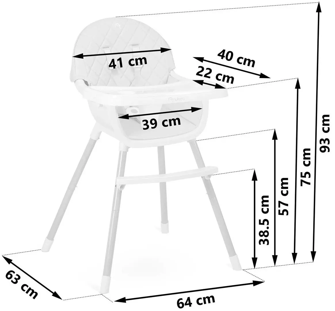 Стульчик для кормления 3в1 Ricokids Nukido Lilo (Mint) - 10
