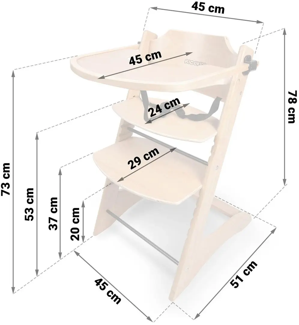 Стульчик для кормления 5в1 RicoKids Loni (Wood) - 2