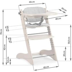Стульчик для кормления 5в1 RicoKids Loni (Wood/Grey) Thumb