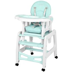 Scaun pentru hranire 5in1 Ricokids Sinco (Turquoise/White)