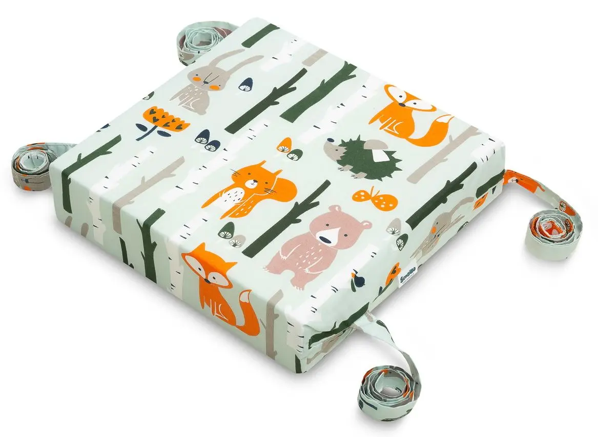 Подушка-бустер на стул Sensillo Fox and Hare (Light Blue)