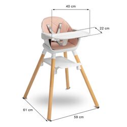 Scaun pentru hranire Caretero Bravo (Pink) Thumb