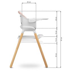 Scaun pentru hranire Caretero Bravo (Pink) Thumb