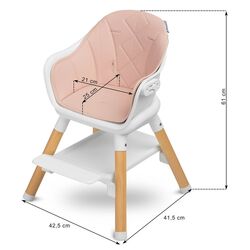 Scaun pentru hranire Caretero Bravo (Pink) Thumb