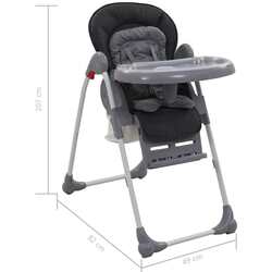 Scaun pentru hranire VidaXL 10188 (Grey) Thumb