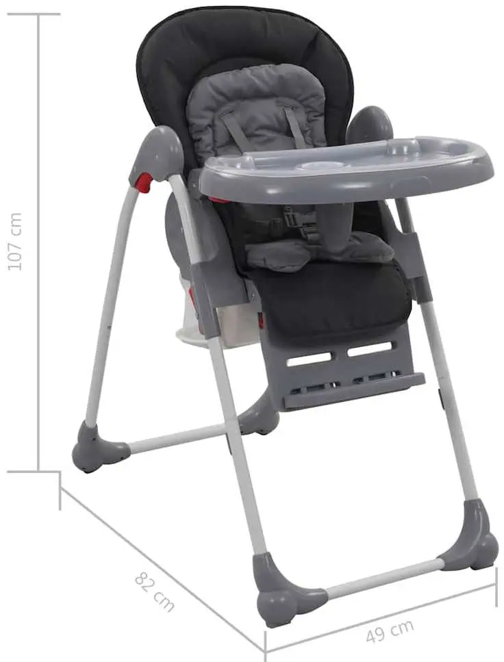 Scaun pentru hranire VidaXL 10188 (Grey)