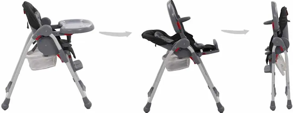 Scaun pentru hranire VidaXL 10188 (Grey)