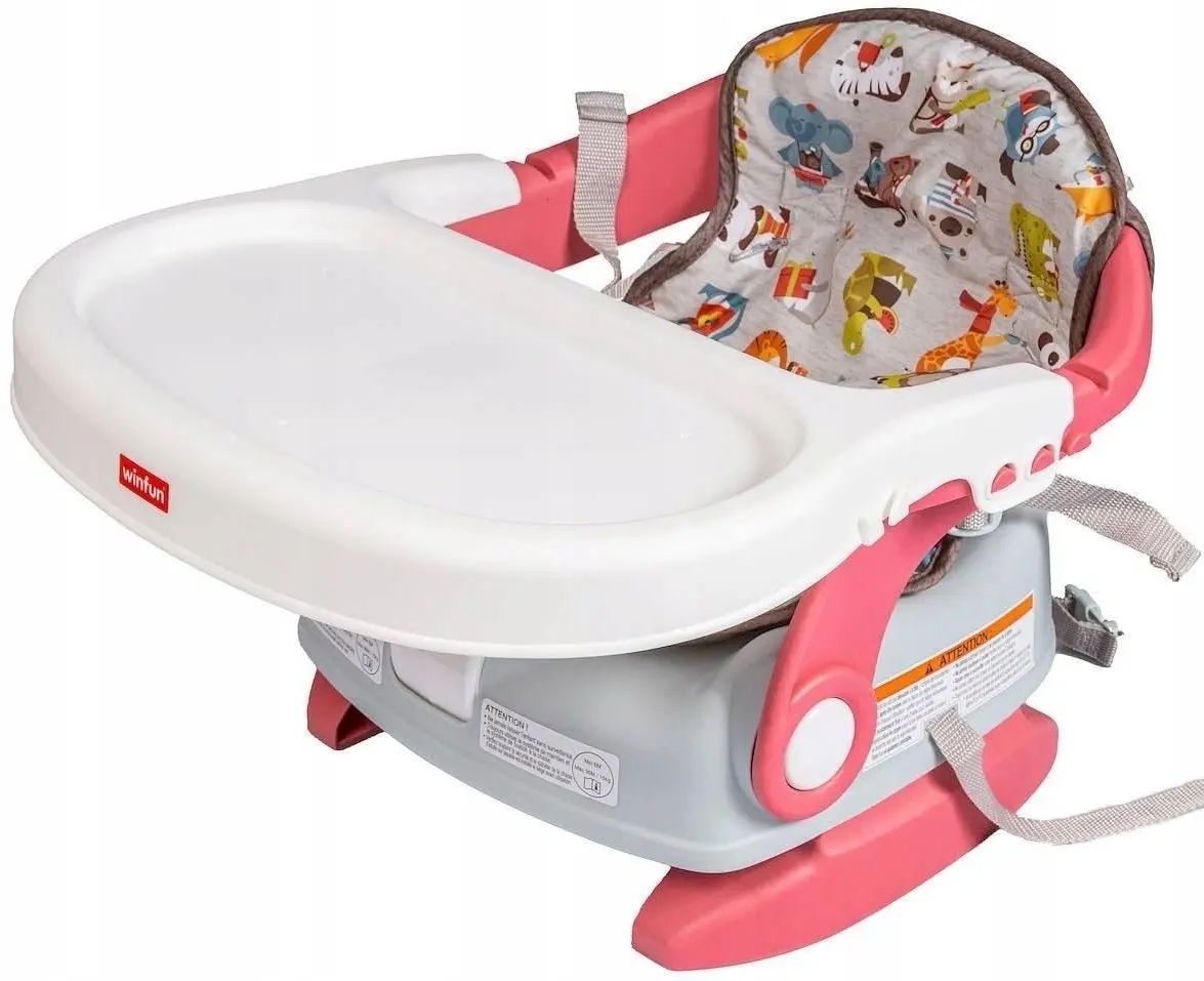 Стульчик для кормления Winfun Deluxe Fold and Go Animal Paradise (Pink/White)