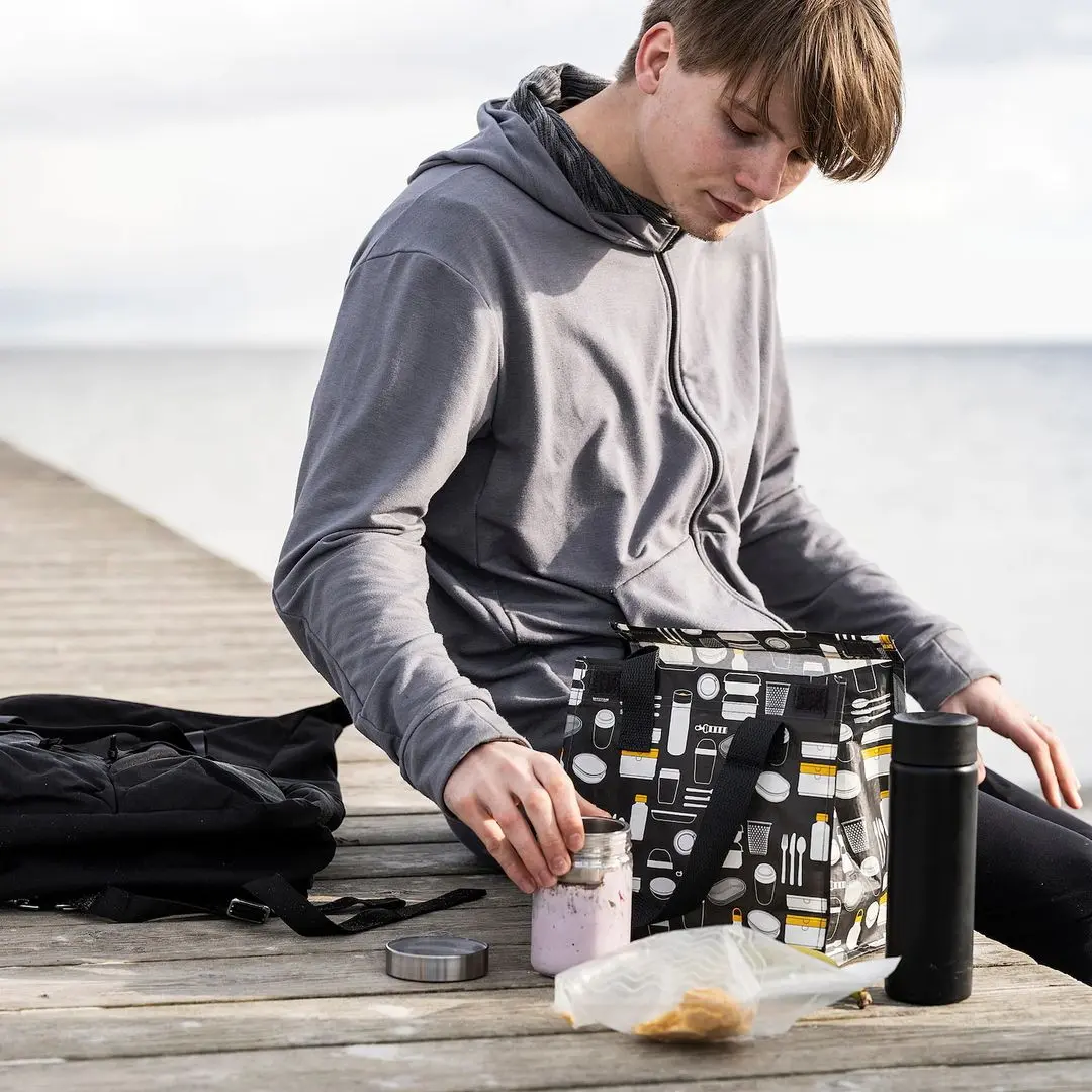 Sacosa Ikea Fladdrig cu model 25x16x27 (Gri)