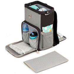 Geanta pentru mamici KinderKraft Molly (Black/Grey) Thumb