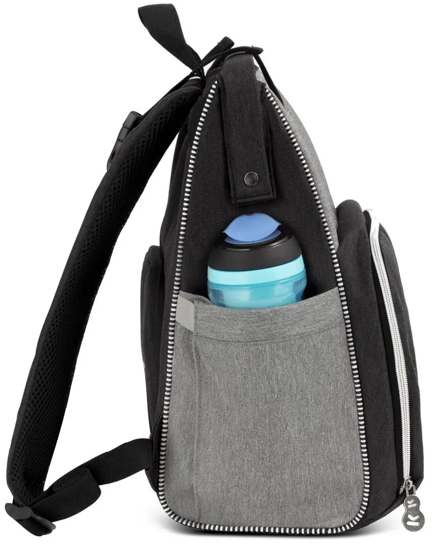 Geanta pentru mamici KinderKraft Molly (Black/Grey)
