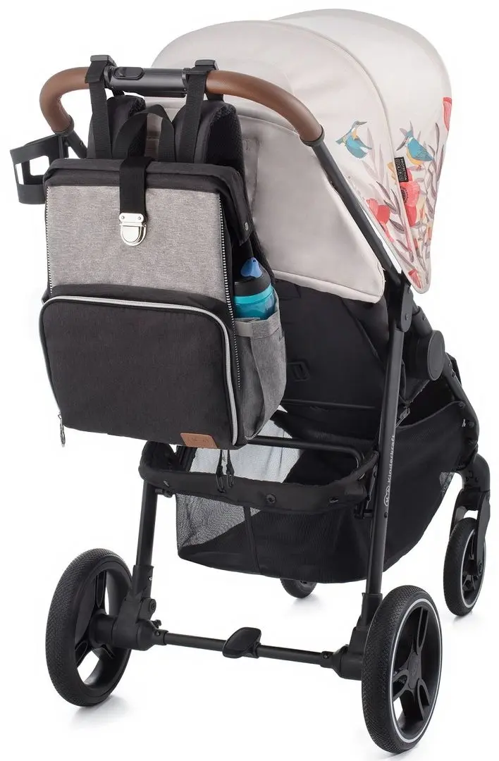 Geanta pentru mamici KinderKraft Molly (Black/Grey)