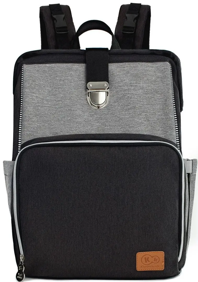Geanta pentru mamici KinderKraft Molly (Black/Grey)