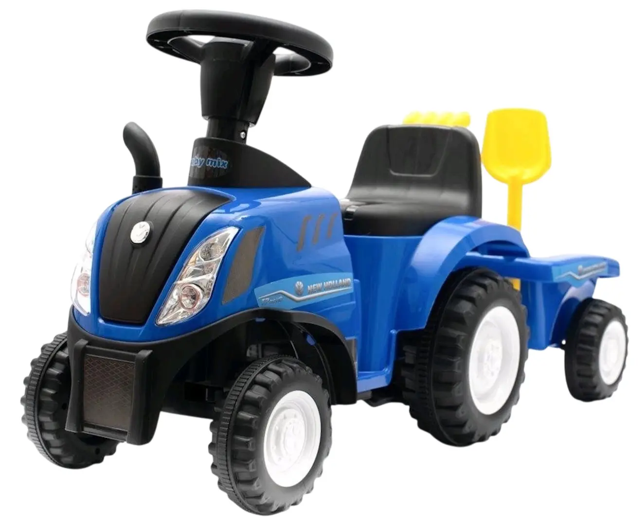 Tolocar Baby Mix Tractor With Trailer (Blue)