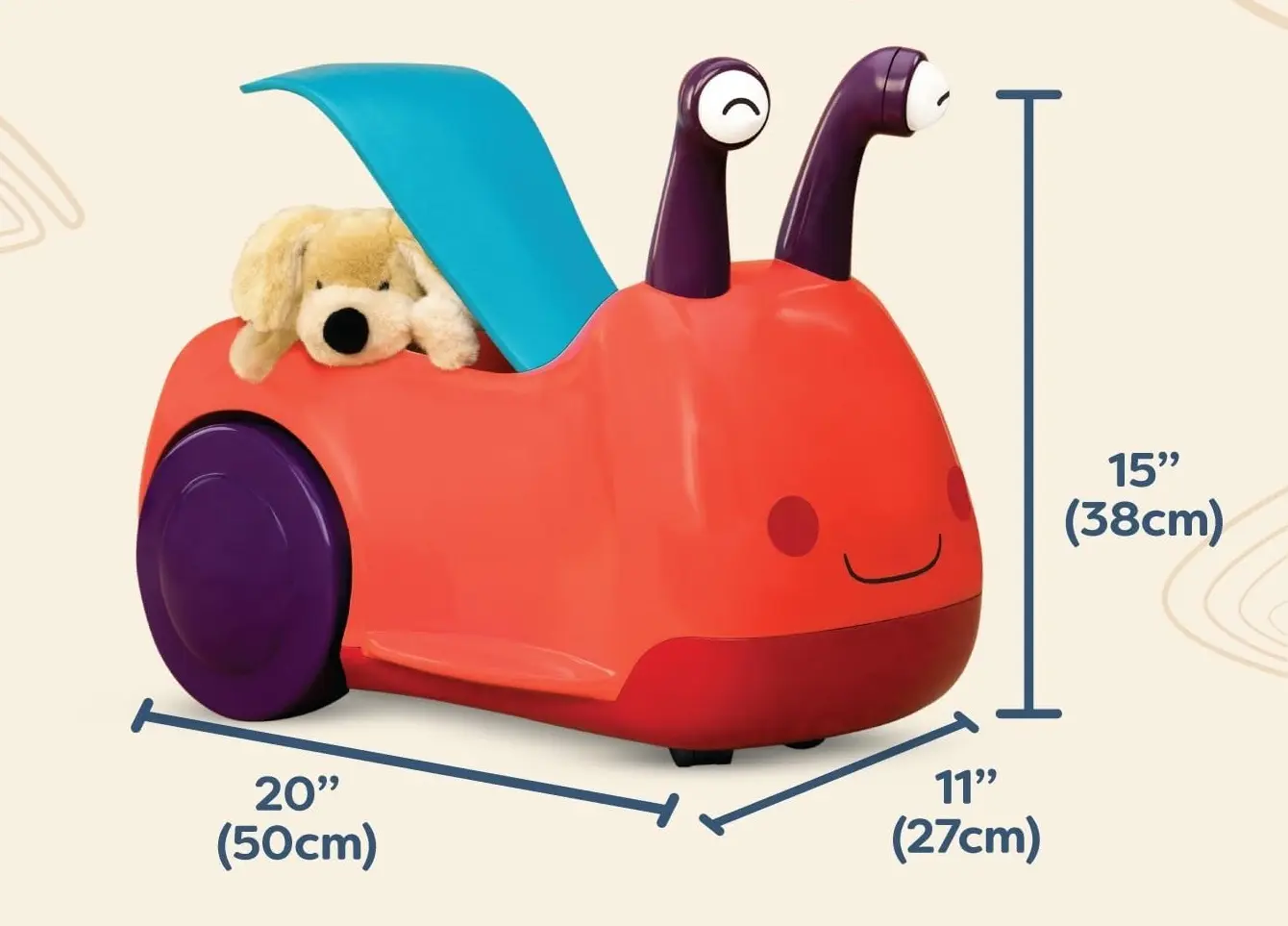 Толокар Battat Buggly-Wuggly (Red) - 5