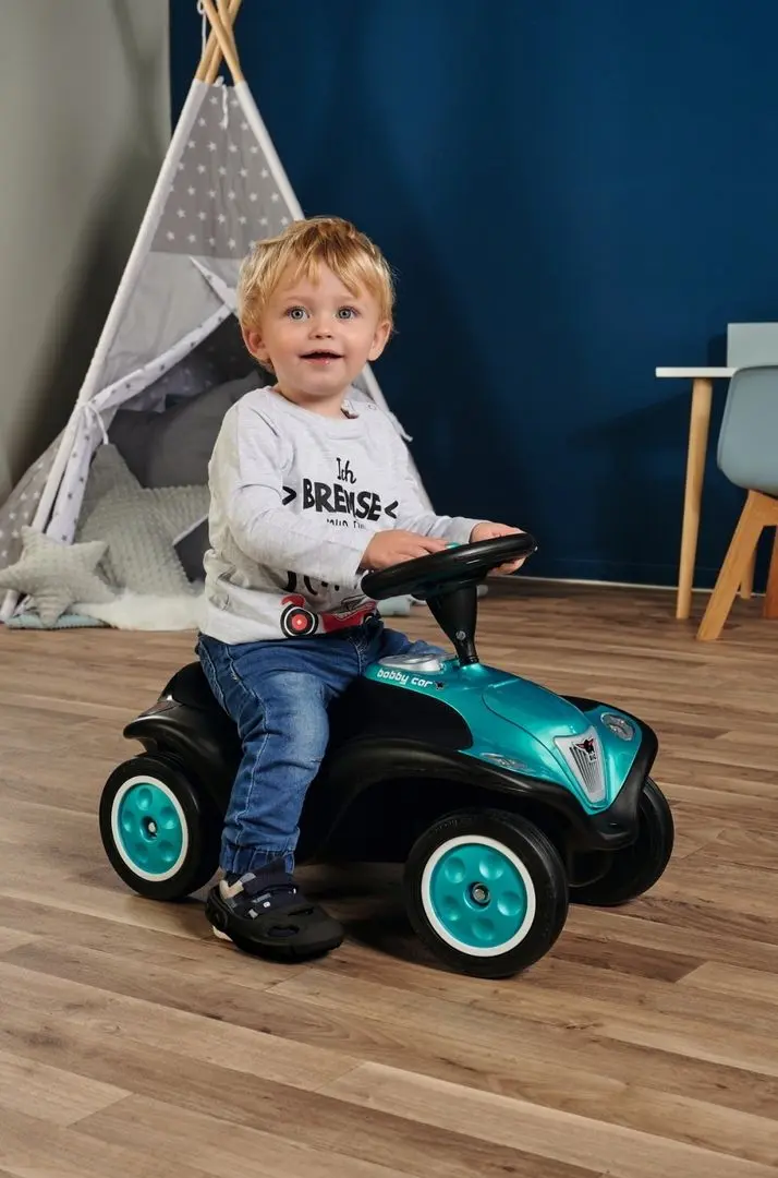 Толокар Big Bobby Car Next 56232 (Black/Turquoise) - 5