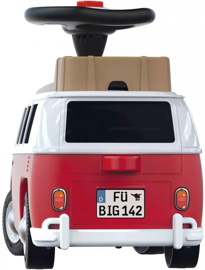 Толокар Big Volkswagen Van Car Auto (White/Red) - 4