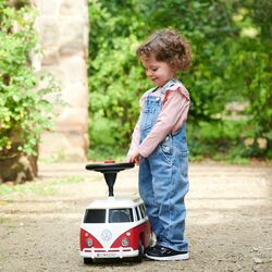 Толокар Big Volkswagen Van Car Auto (White/Red) Thumb