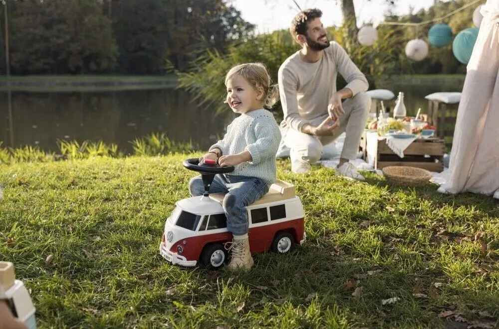 Толокар Big Volkswagen Van Car Auto (White/Red) - 9