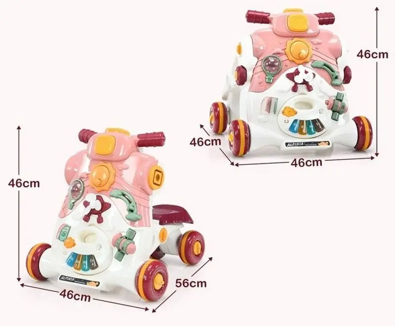 Tolocar 2in1 Costway TY592797PI (Pink/White)