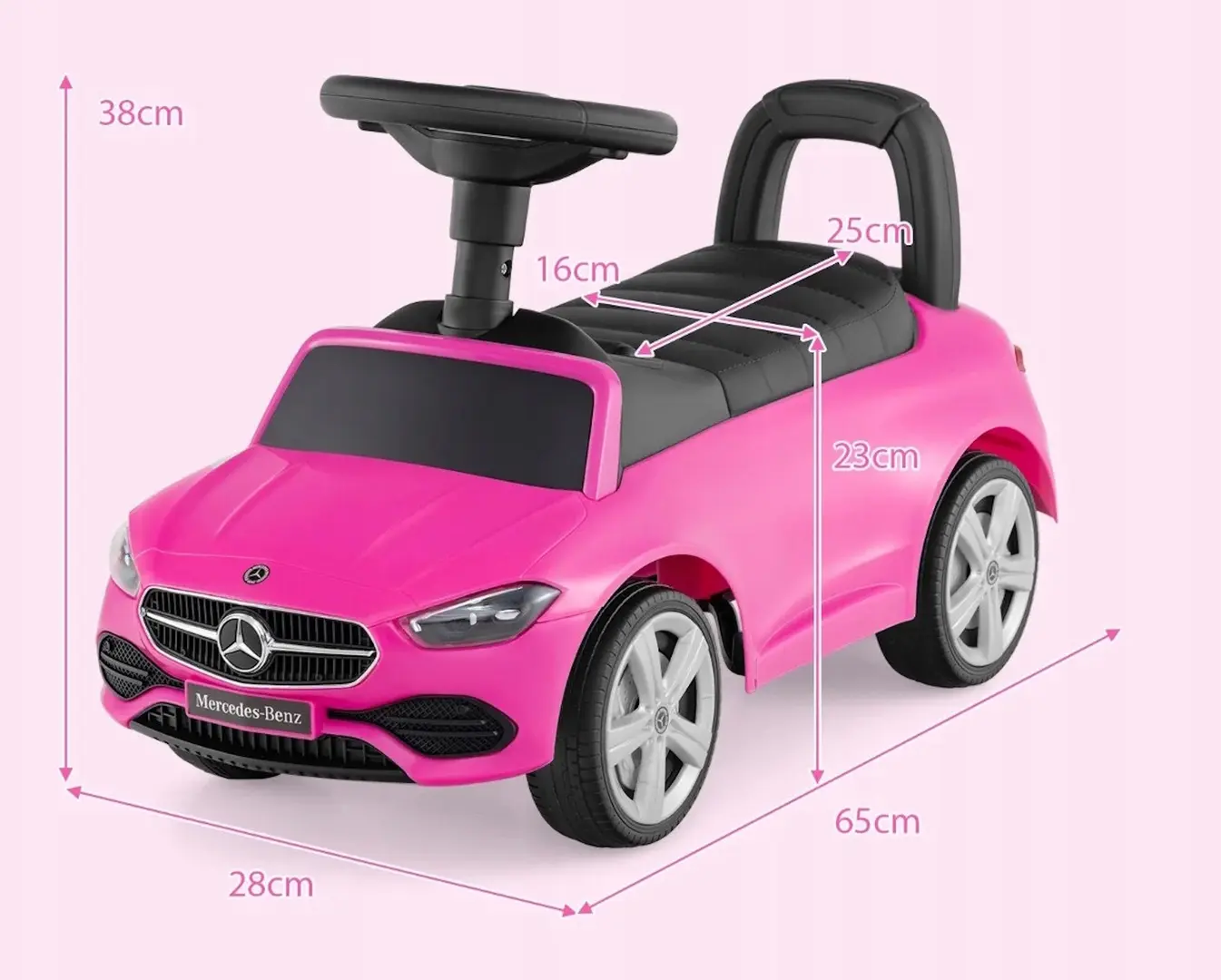 Толокар Costway Mercedes-Benz TQ10364PI (Pink) - 3