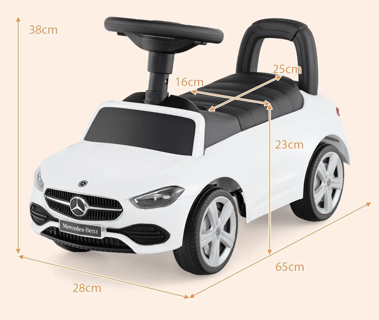 Tolocar Costway Mercedes-Benz TQ10364WH (White) - 4