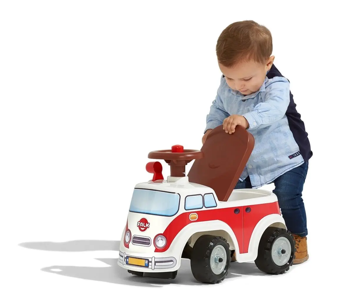 Tolocar Falk Vintage Minivan 703 (White/Red) - 5