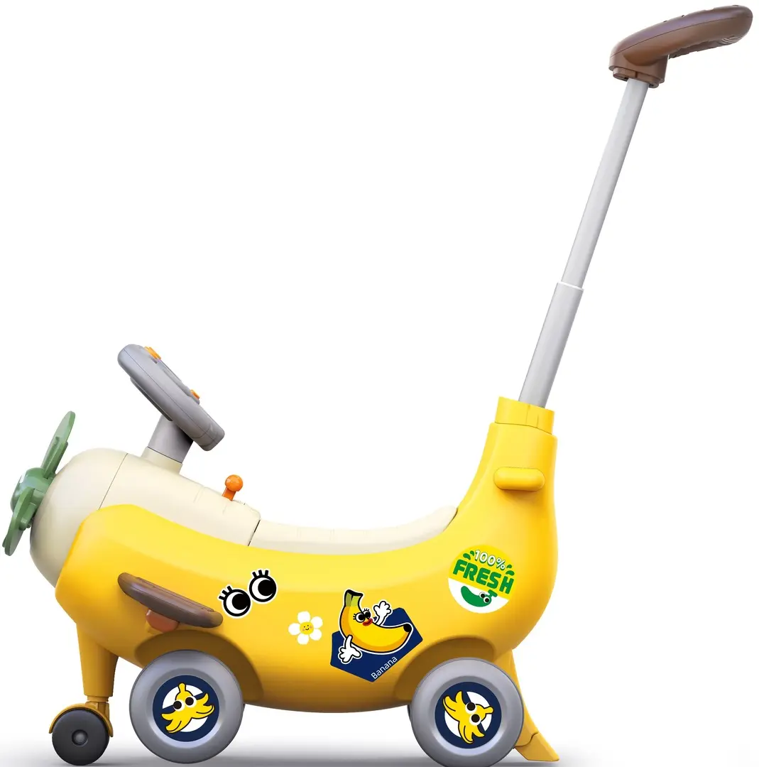 Tolocar 4in1 Hola Toys Ride-on & Push Around Banana Plane HE9983 (Yellow)