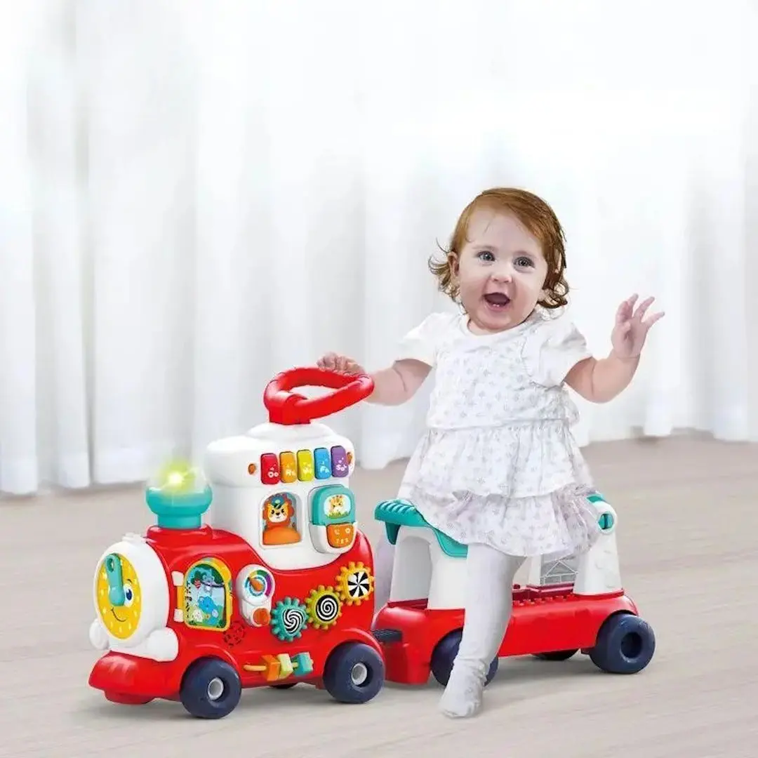 Толокар Hola Toys Train 4in1 8990 (Red/White)