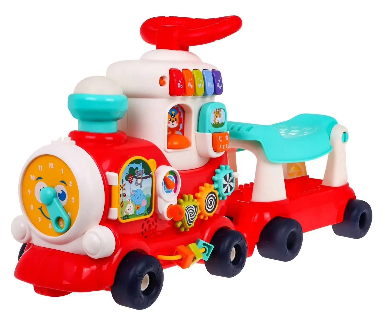 Толокар Hola Toys Train 4in1 8990 (Red/White)