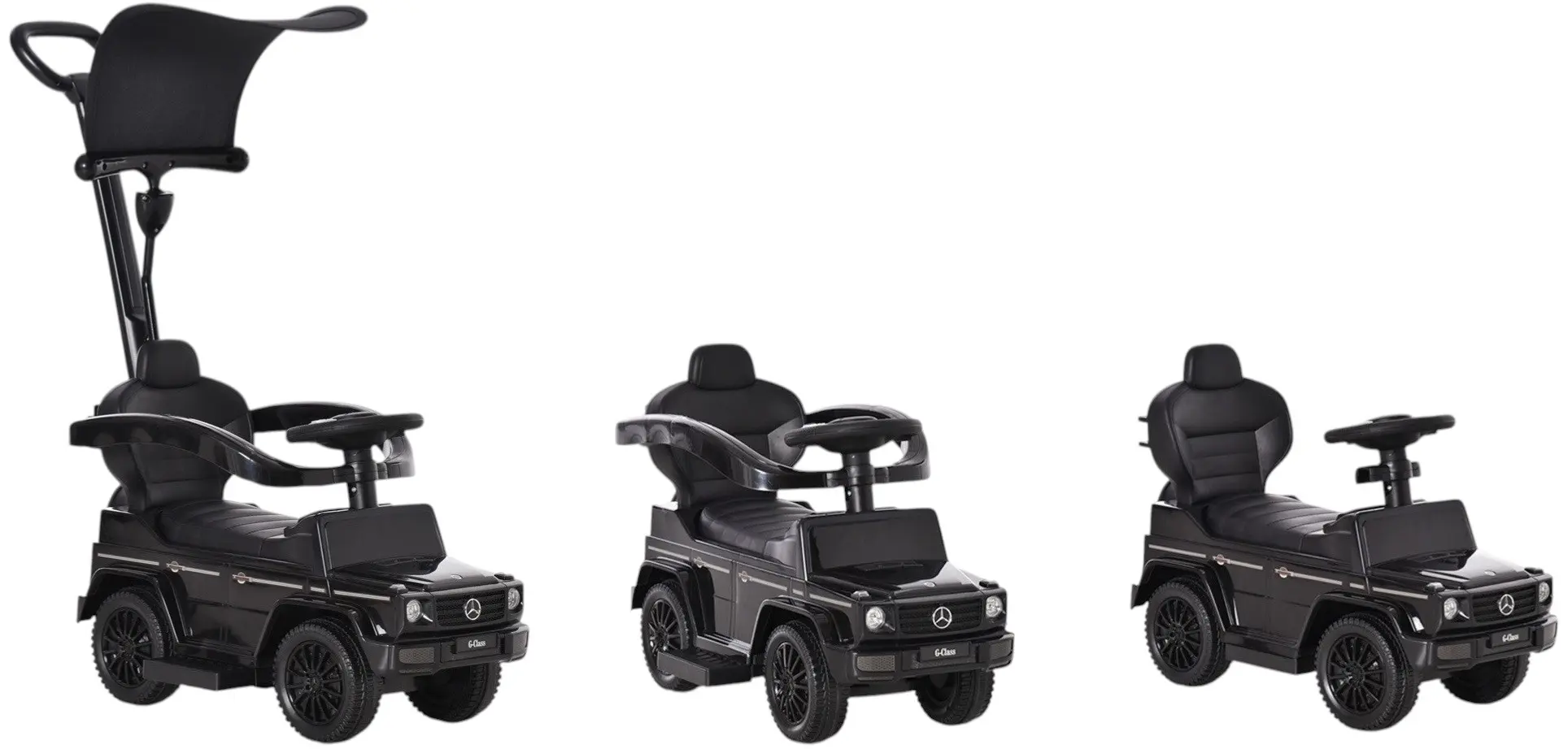 Tolocar 3in1 HomCom 370-162BK (Black) - 2