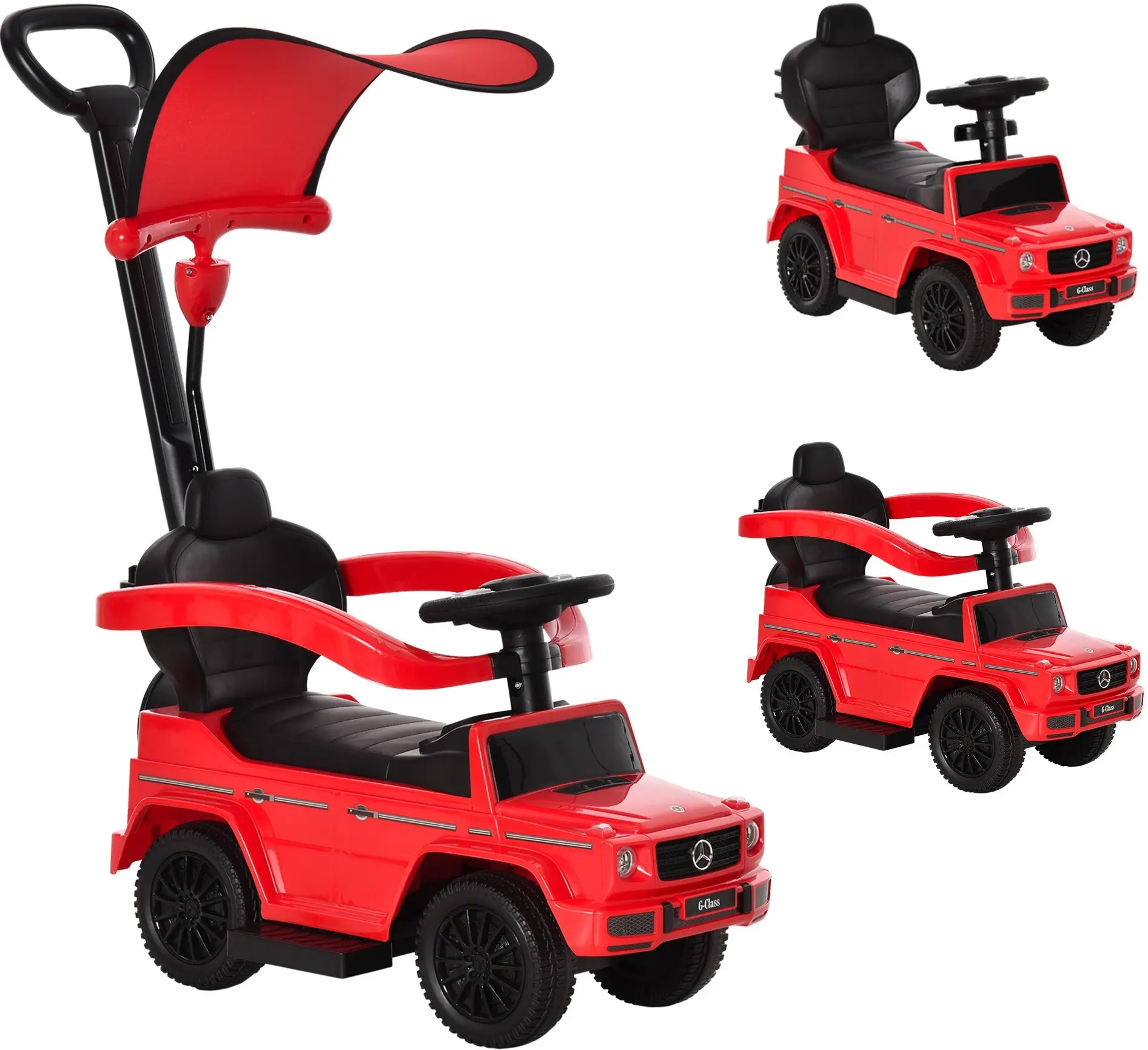 Tolocar 3in1 HomCom Mercedes G350 (Red) - 2